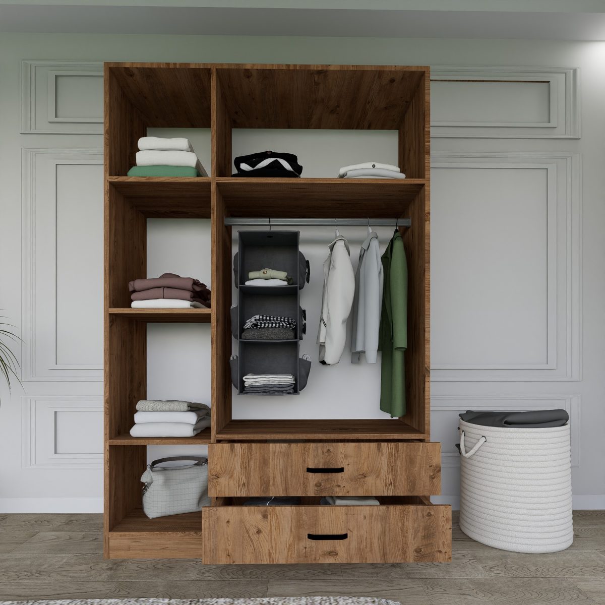 Yaman 1600-027 - Walnut – Гардеробер - Image 4