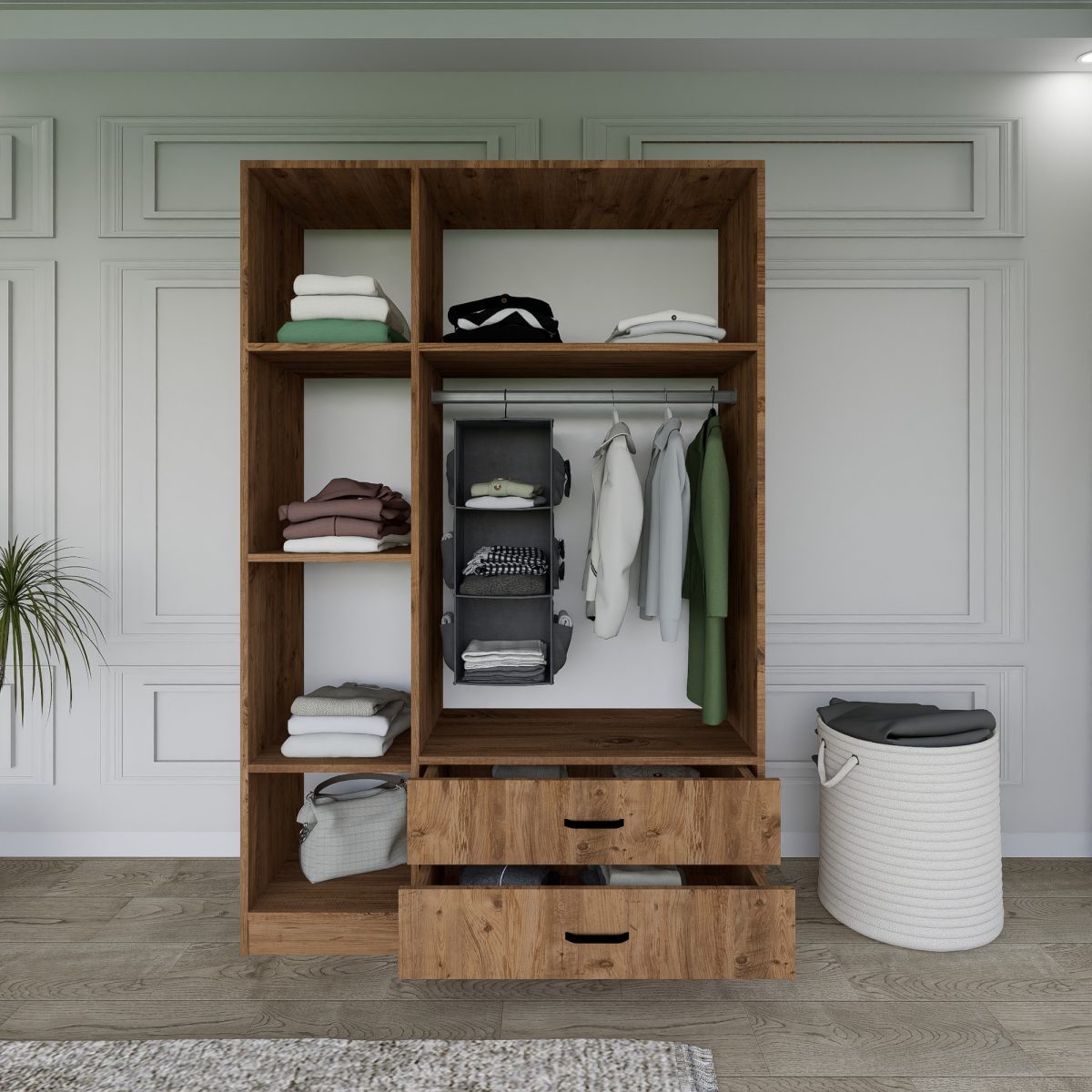 Yaman 1600-027 - Walnut – Гардеробер - Image 5