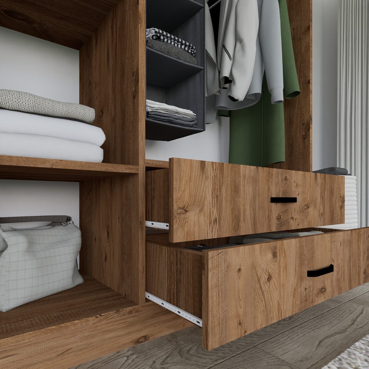 Yaman 1600-027 - Walnut – Гардеробер - Image 7