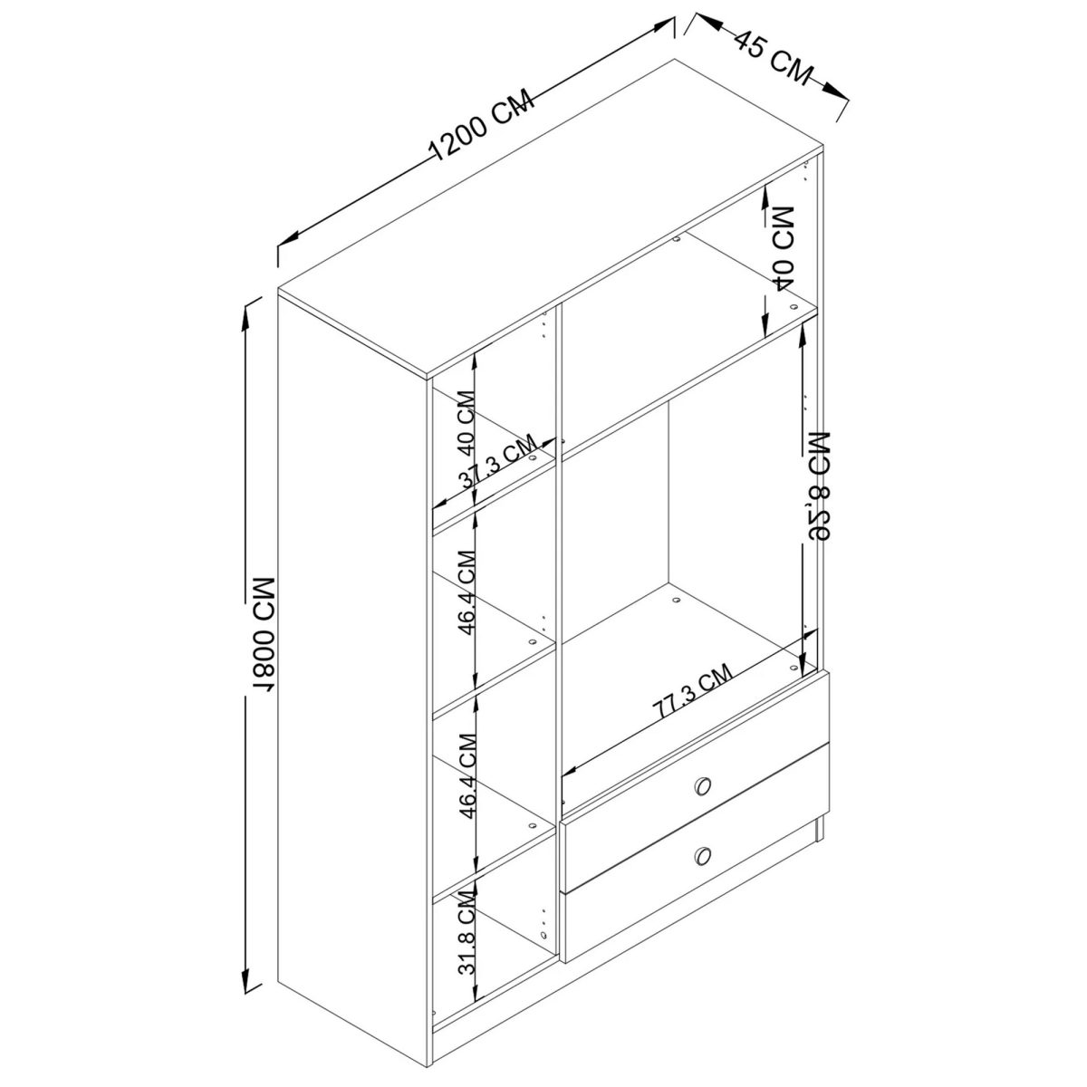 Yaman 1600-027 - Walnut – Гардеробер - Image 8