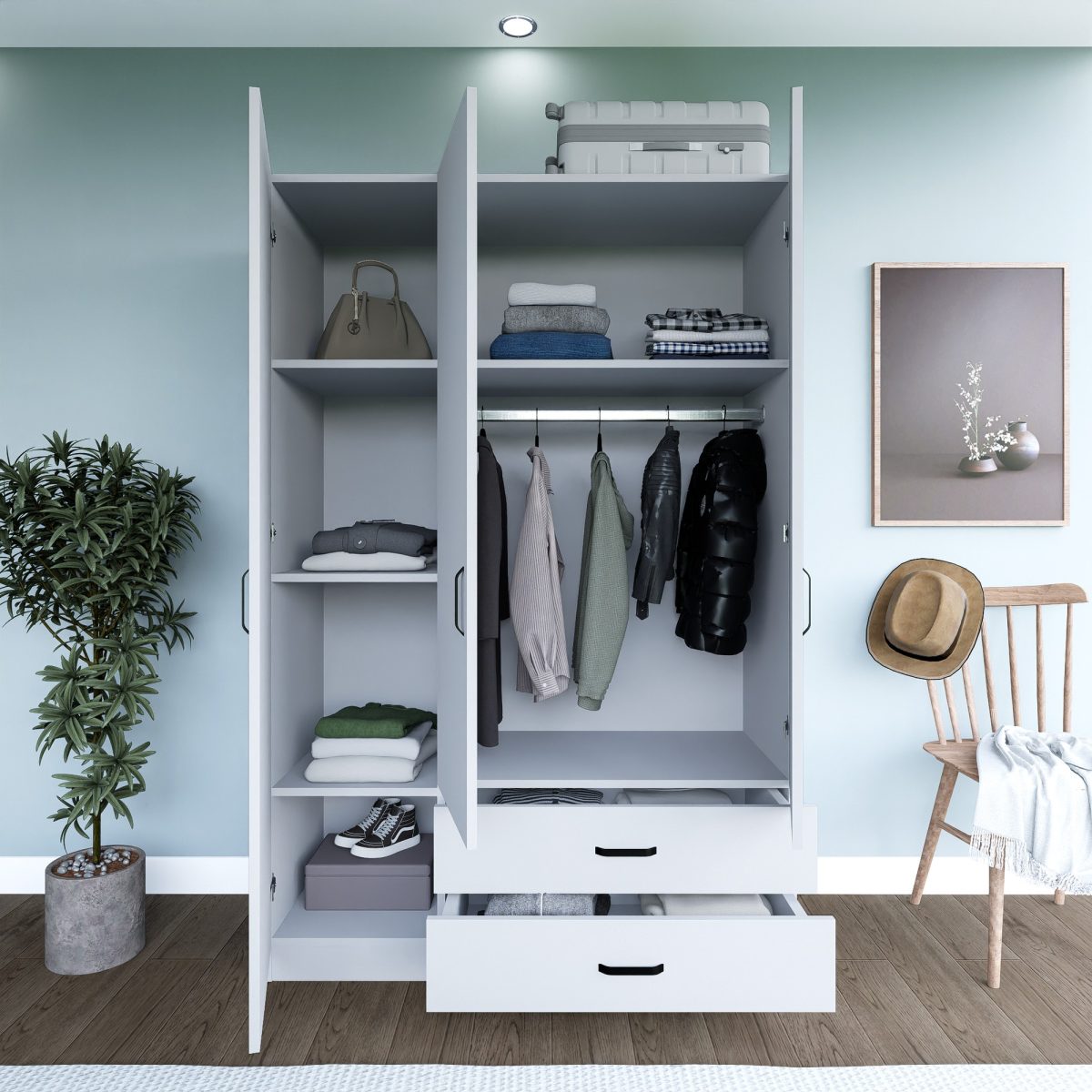 Yaman 1600-32 - White – Гардеробер - Image 3