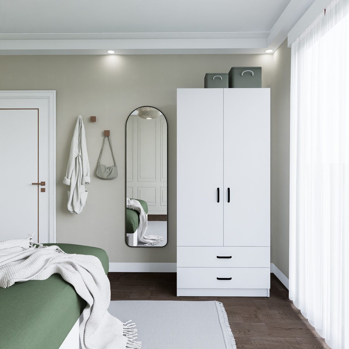 Yaman 1600-042 - White – Гардеробер - Image 2