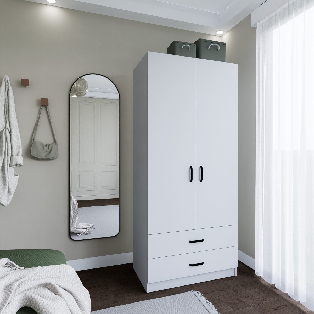 Yaman 1600-042 - White – Гардеробер - Image 3