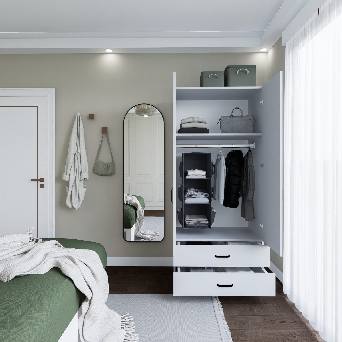 Yaman 1600-042 - White – Гардеробер - Image 4