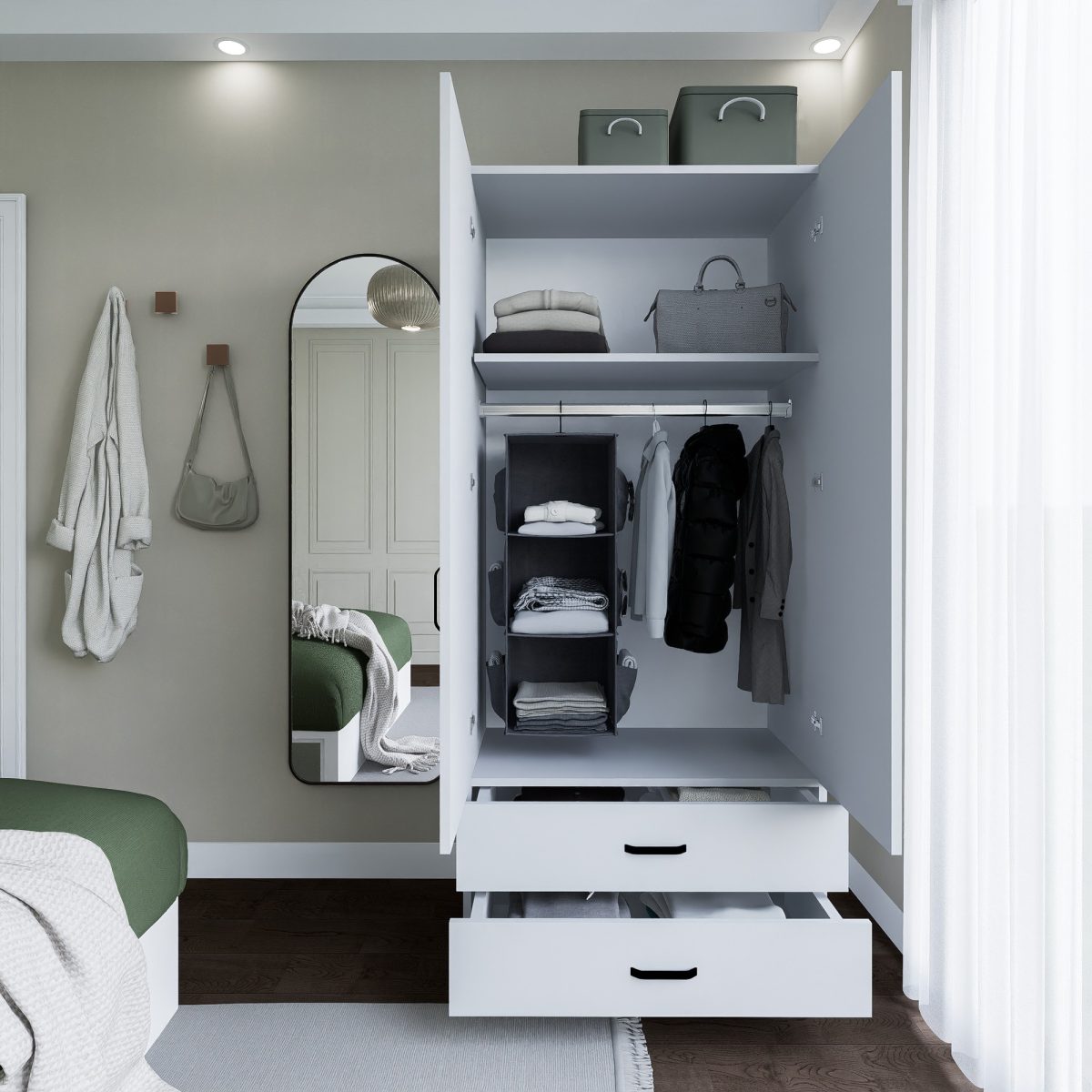 Yaman 1600-042 - White – Гардеробер - Image 5