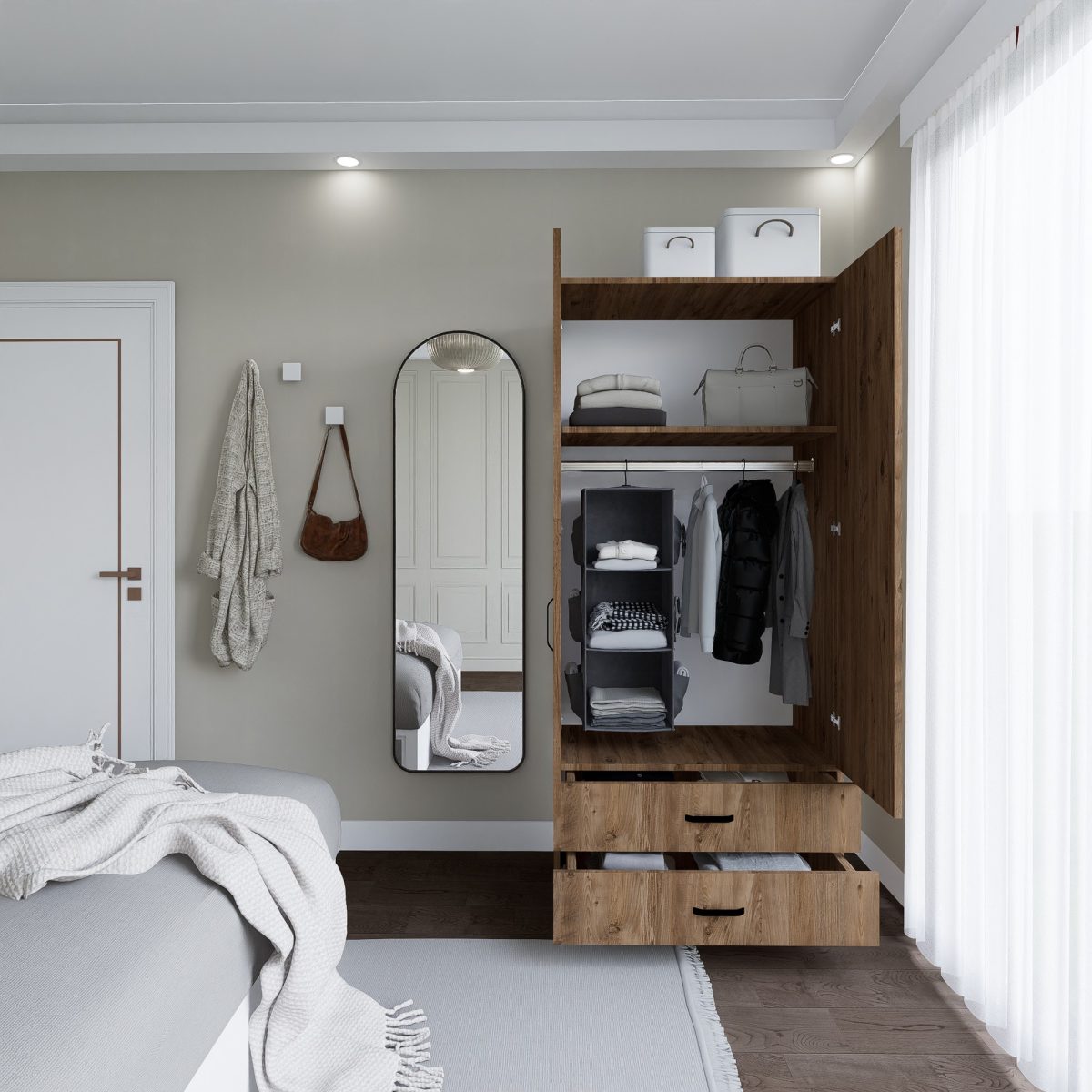 Yaman 1600-044 - Pine – Гардеробер - Image 5