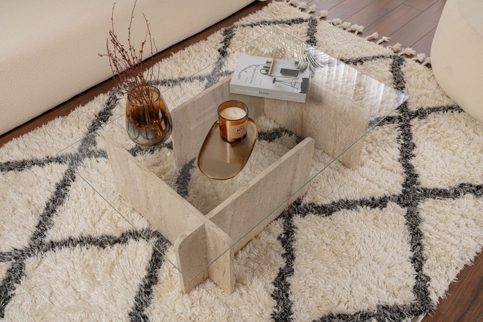 Flavio - Travertine – Маса за кафе - Image 2