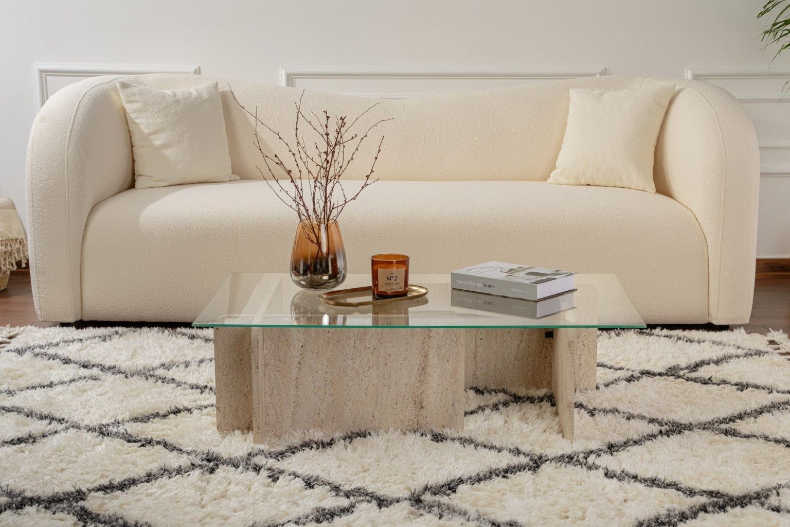 Flavio - Travertine – Маса за кафе - Image 3