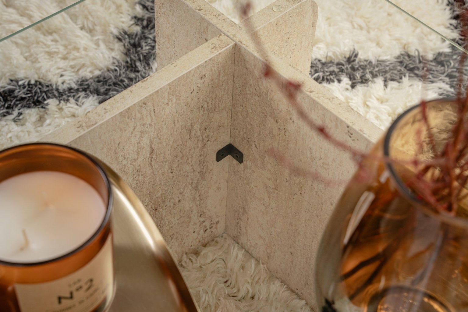 Flavio - Travertine – Маса за кафе - Image 5