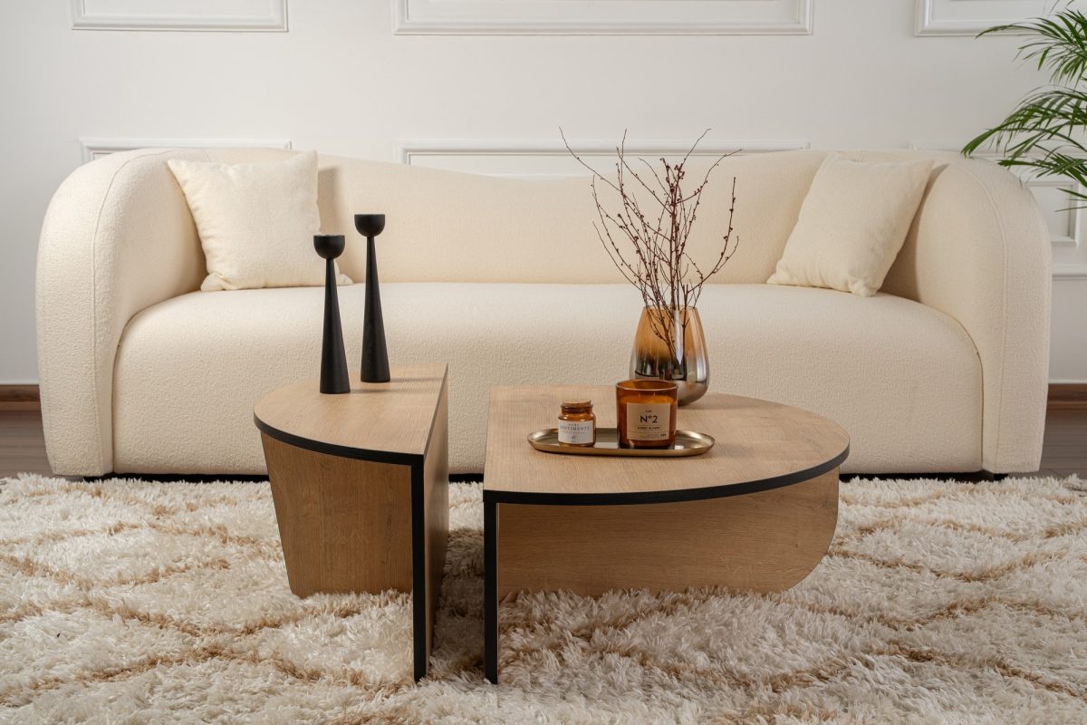 Orion - Honey Oak, Black – Маса за кафе - Image 3