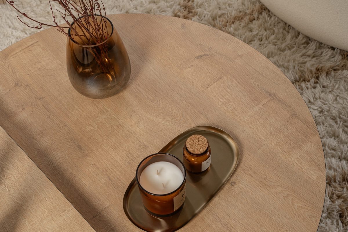 Orion - Honey Oak, Black – Маса за кафе - Image 5