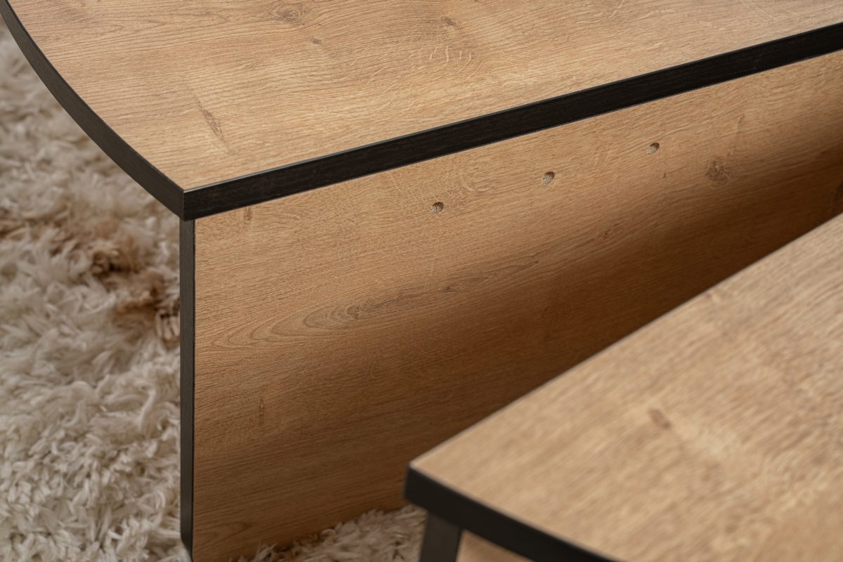 Orion - Honey Oak, Black – Маса за кафе - Image 7