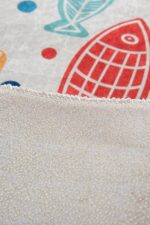 Fish Djt - Colourful (40 x 60) – Нелизгачки теписон за бања - Image 2