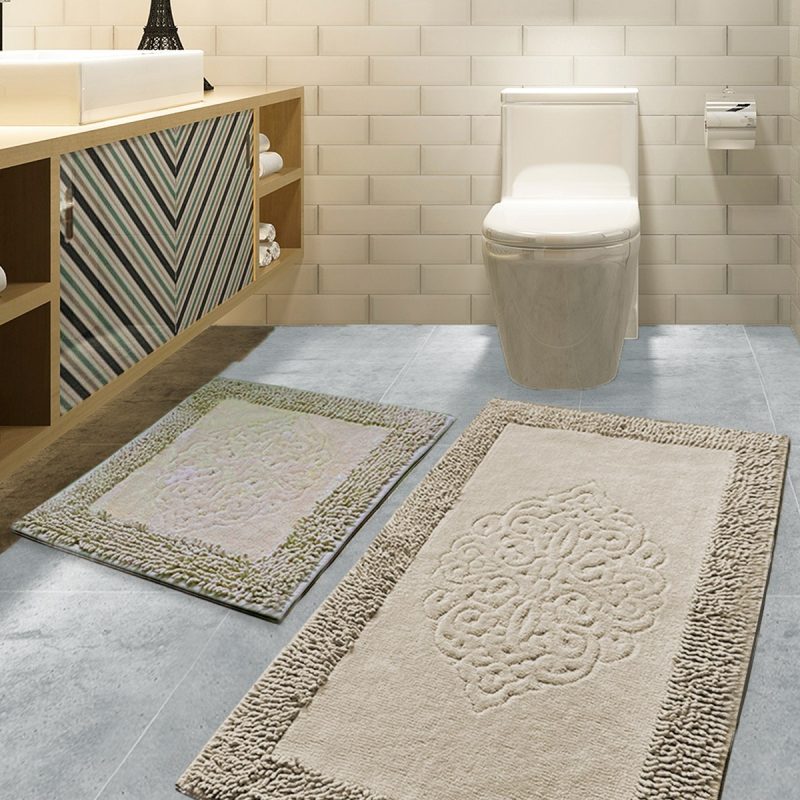 Piante - Beige – Патосници за бања (2 парчиња)