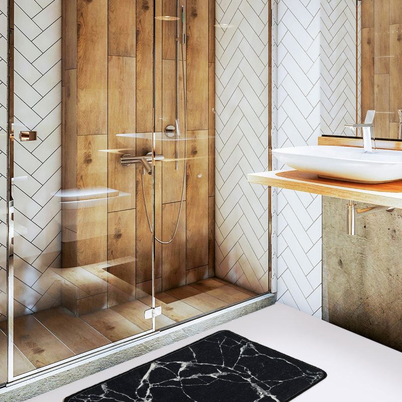 Marble Djt (40 x 60) – Нелизгачки теписон за бања