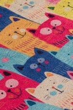 Meow Djt - Colourful – Нелизгачки теписон за бања - Image 4