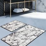 Marble - White – Патосници за бања (2 парчиња)