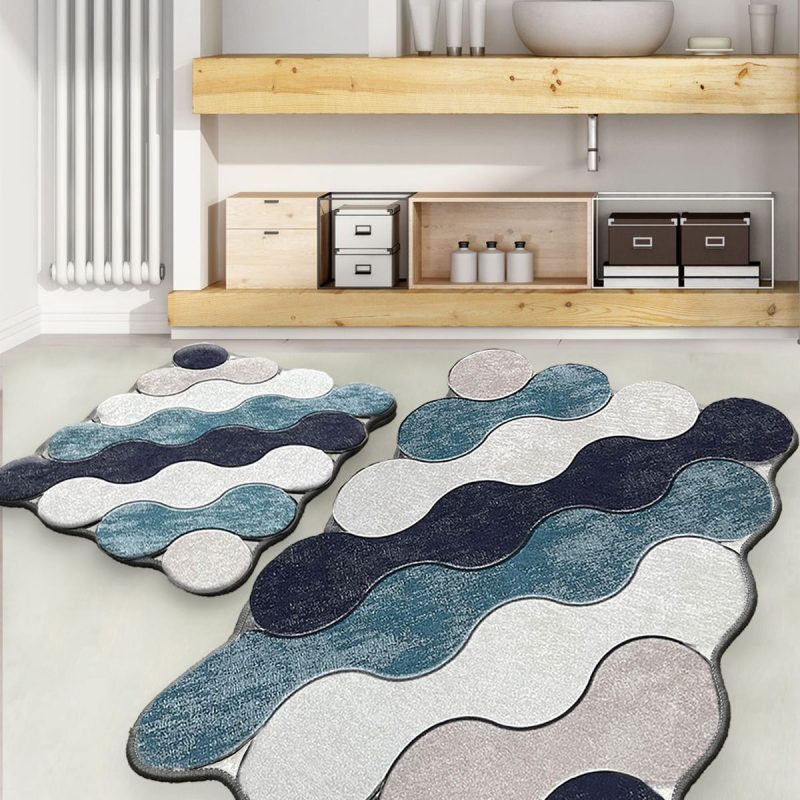 Circle - Blue – Патосници за бања (2 парчиња)