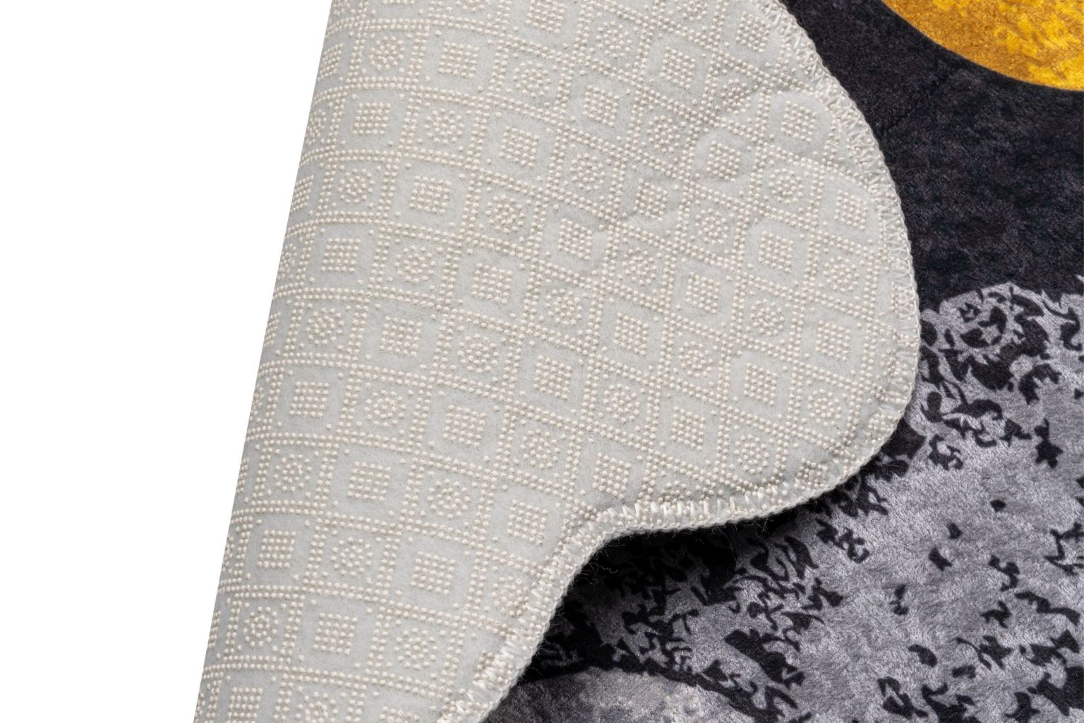 Circle - Yellow – Нелизгачки теписон за бања - Image 4