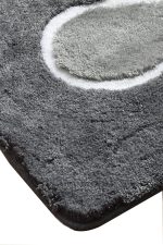 Flower - Grey – Патосници за бања (3 парчиња) - Image 4