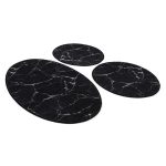 Marble - Black – Патосници за бања (3 парчиња) - Image 3
