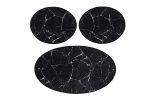 Marble - Black – Патосници за бања (3 парчиња) - Image 4