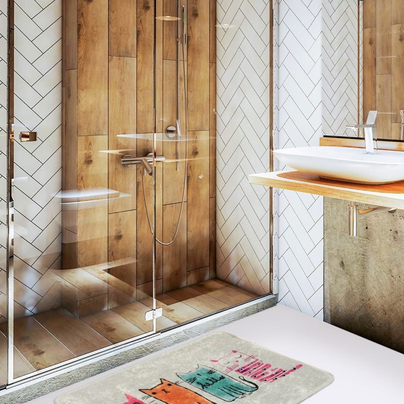 Baby Cats (40 x 60) – Нелизгачки теписон за бања