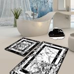 Marmor - Black – Патосници за бања (2 парчиња)