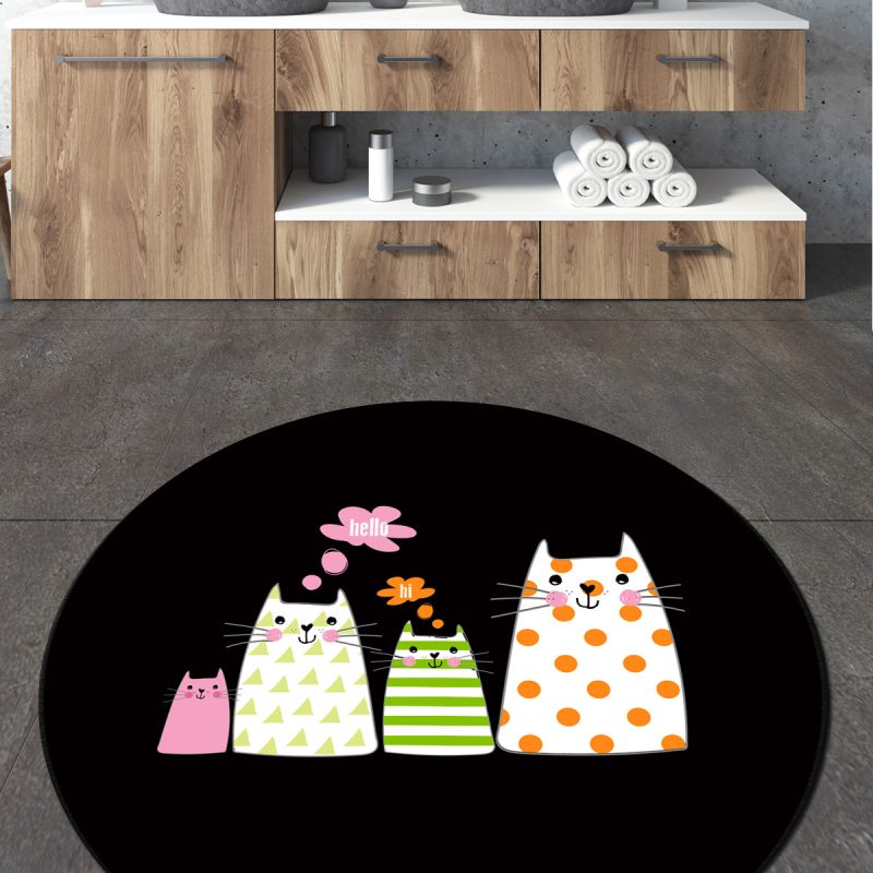 Four Cats Circle Djt 100 – Нелизгачки теписон за бања