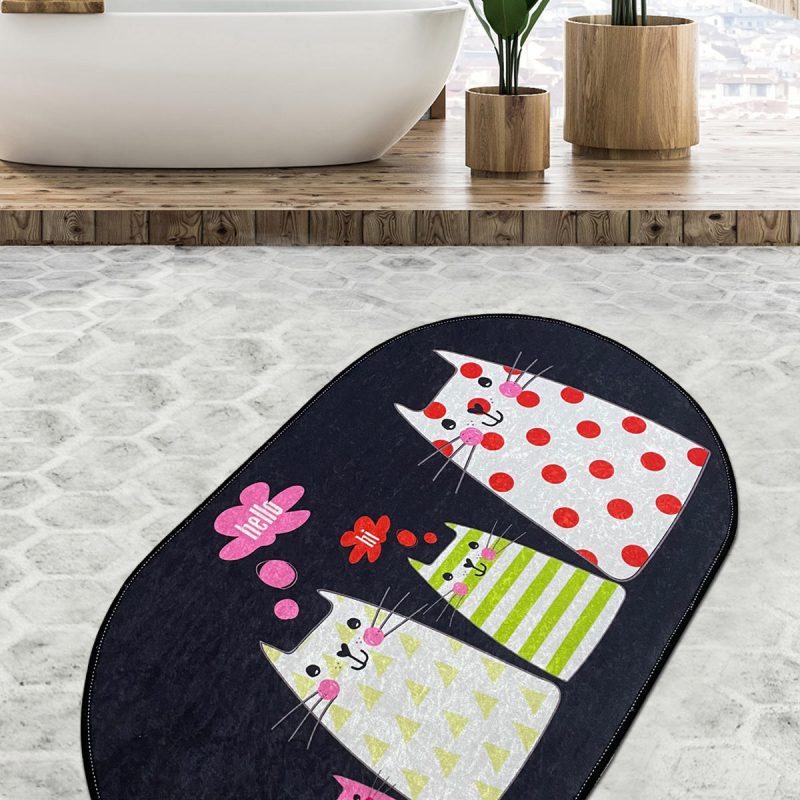 Four Cats Djt (80 x 100) – Нелизгачки теписон за бања