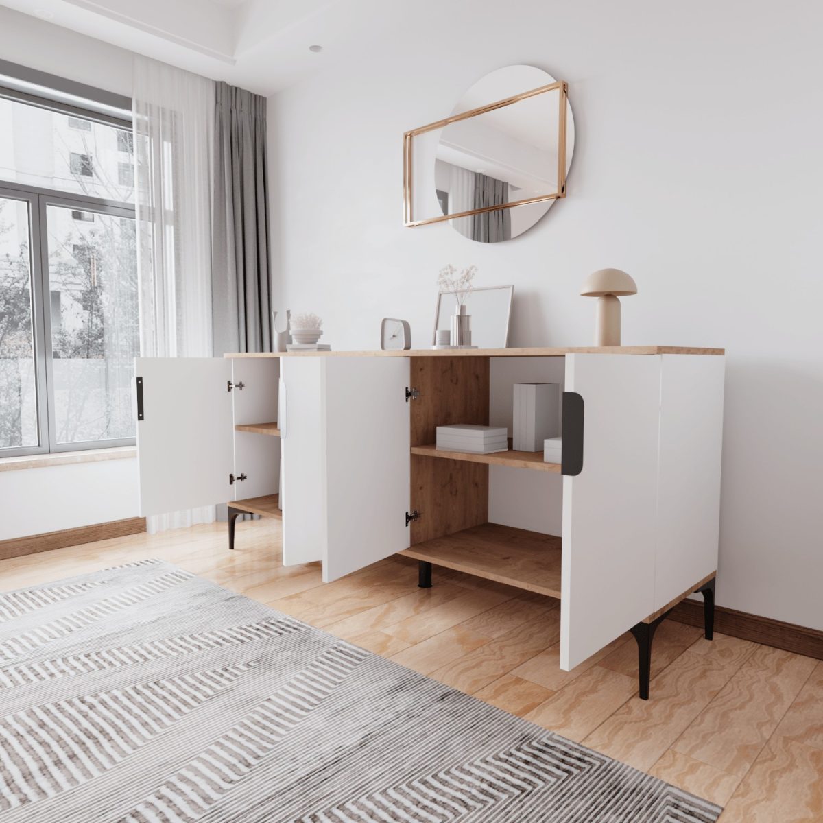 Tarz - Oak, White – Конзола - Image 6