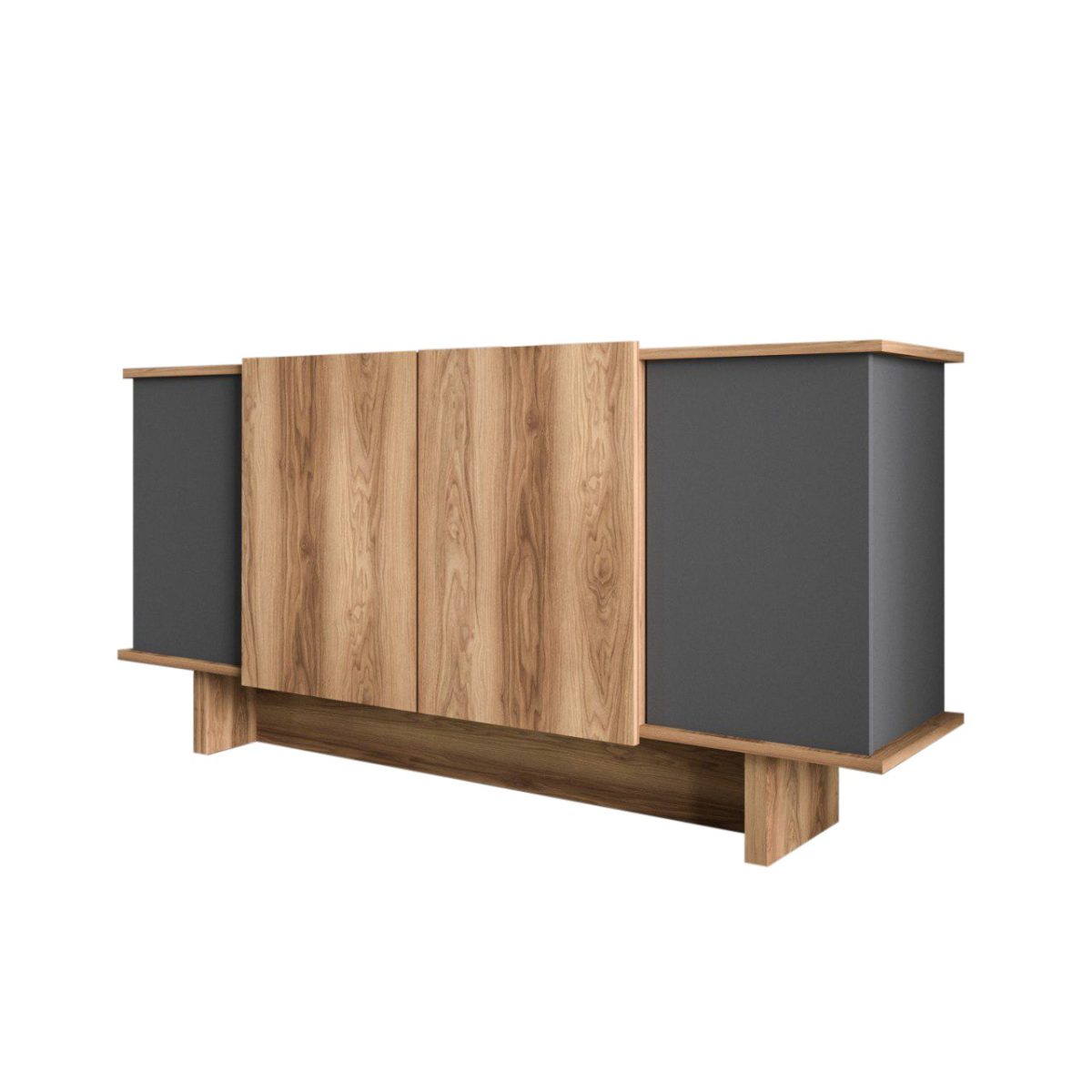 Diana - Anthracite, Walnut – Конзола - Image 5