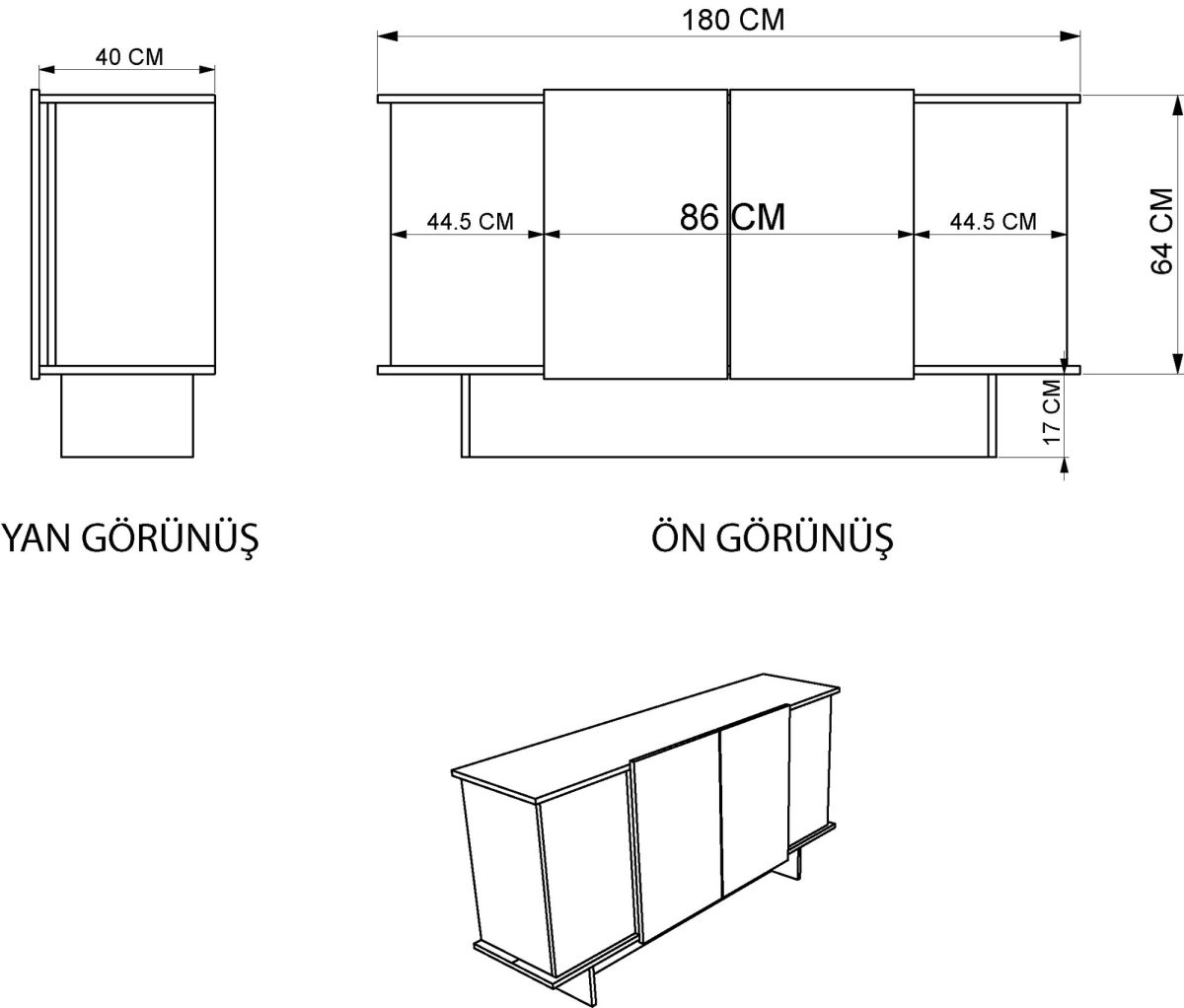 Diana - Sand, Walnut – Конзола - Image 7