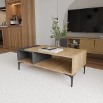 Tarz - Anthracite, Oak – Маса за кафе