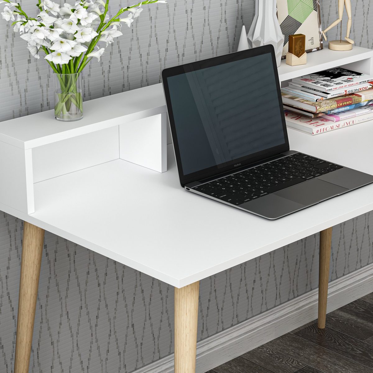 Ronas 120 - White – Канцелариско биро - Image 3