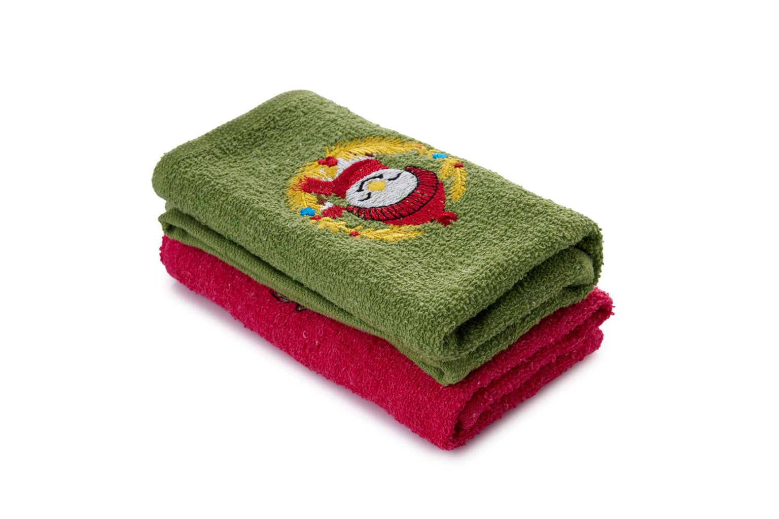 Xmas - Red, Green – Комплет пешкири за перење (2 парчиња) - Image 4