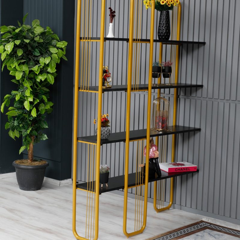 Sierra - Black, Gold – Полица за книги