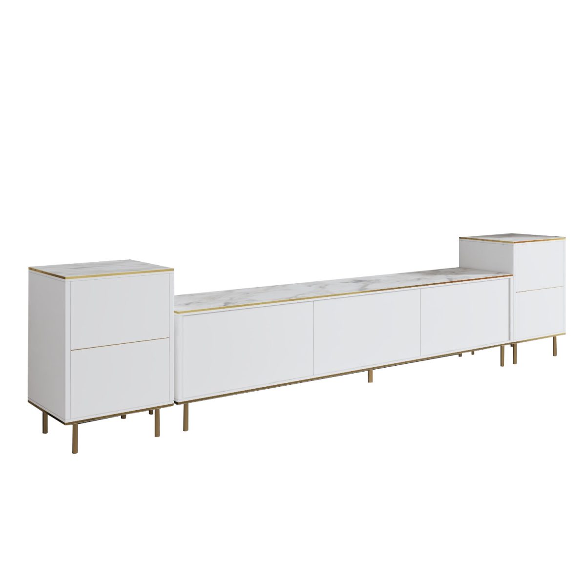 Imaj - Marble, White – ТВ комода - Image 5