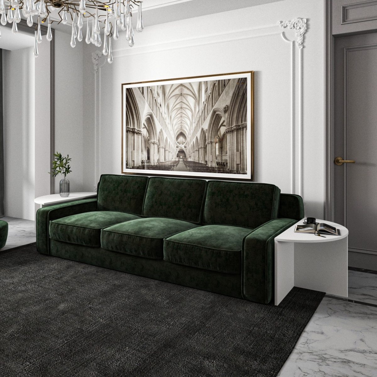 Dolunay - White – Маса за кафе - Image 6