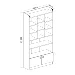 Tokyo - White – Полица за книги - Image 10