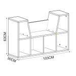 Livora - Rustic Walnut – Полица за книги - Image 5