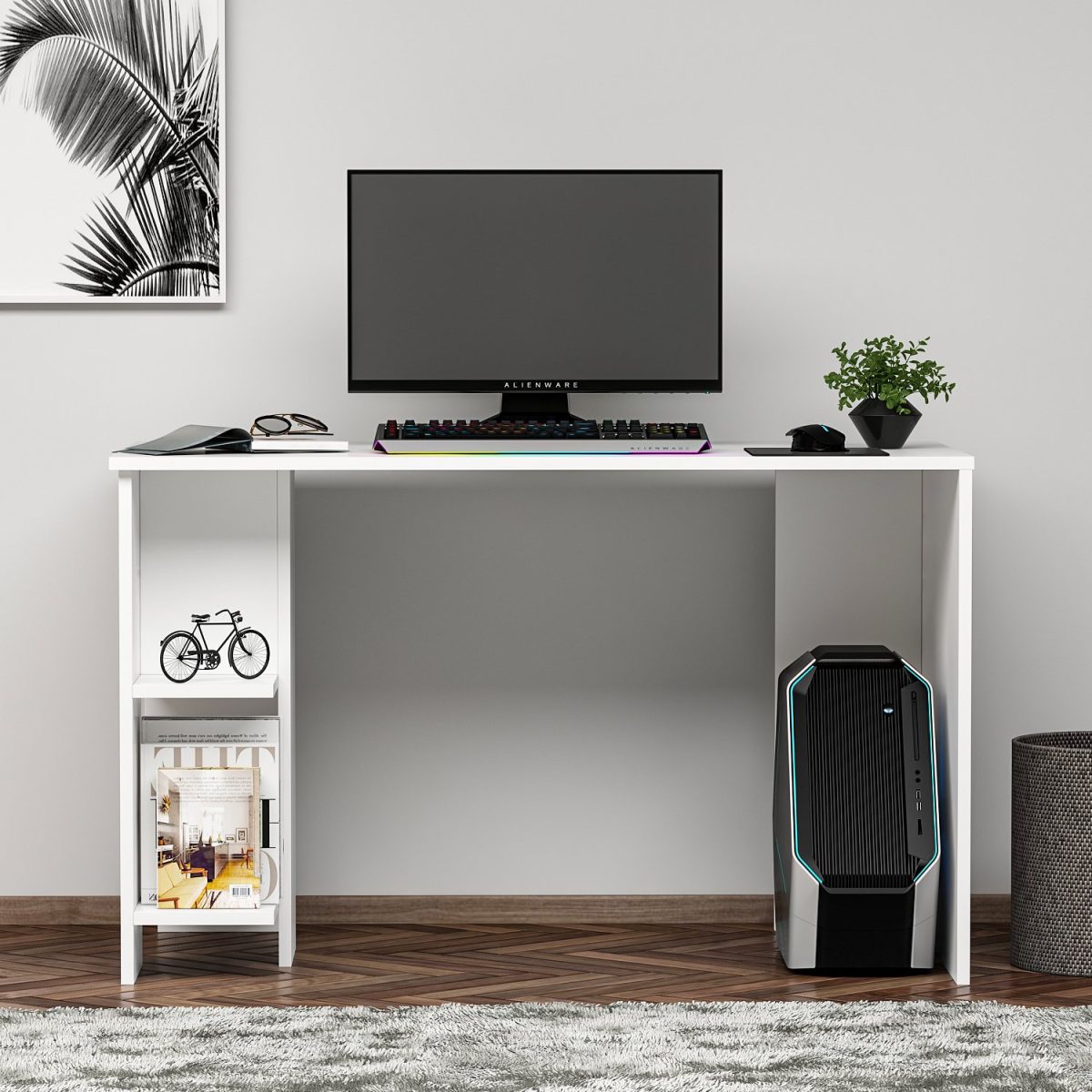 Alya - White – Канцелариско биро - Image 3