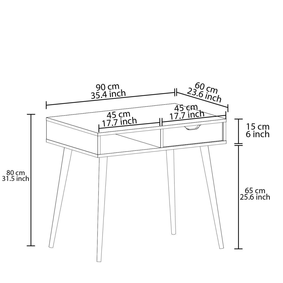 Offer - White, Wooden – Канцелариско биро - Image 6