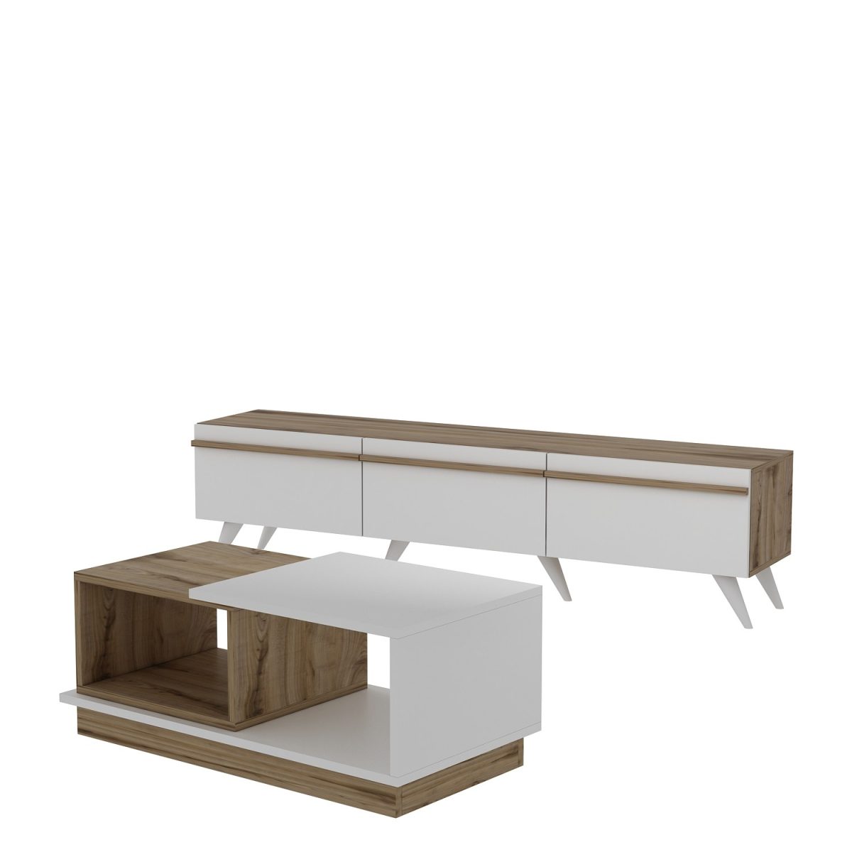 Valentina - White, Sapphire – Комплет мебел за дневна соба - Image 5