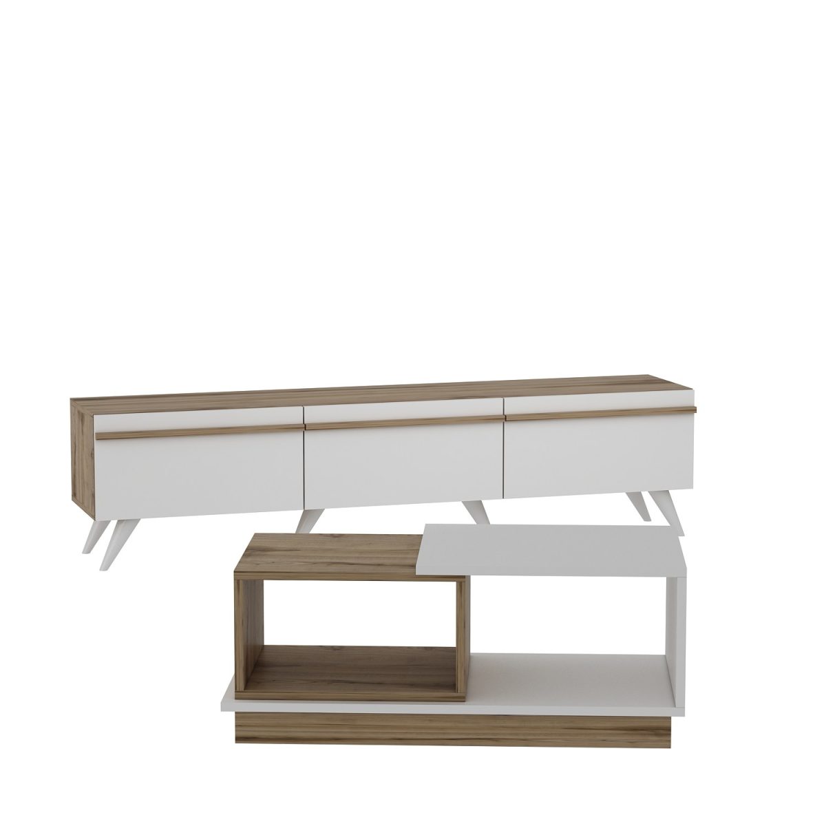 Valentina - White, Sapphire – Комплет мебел за дневна соба - Image 6