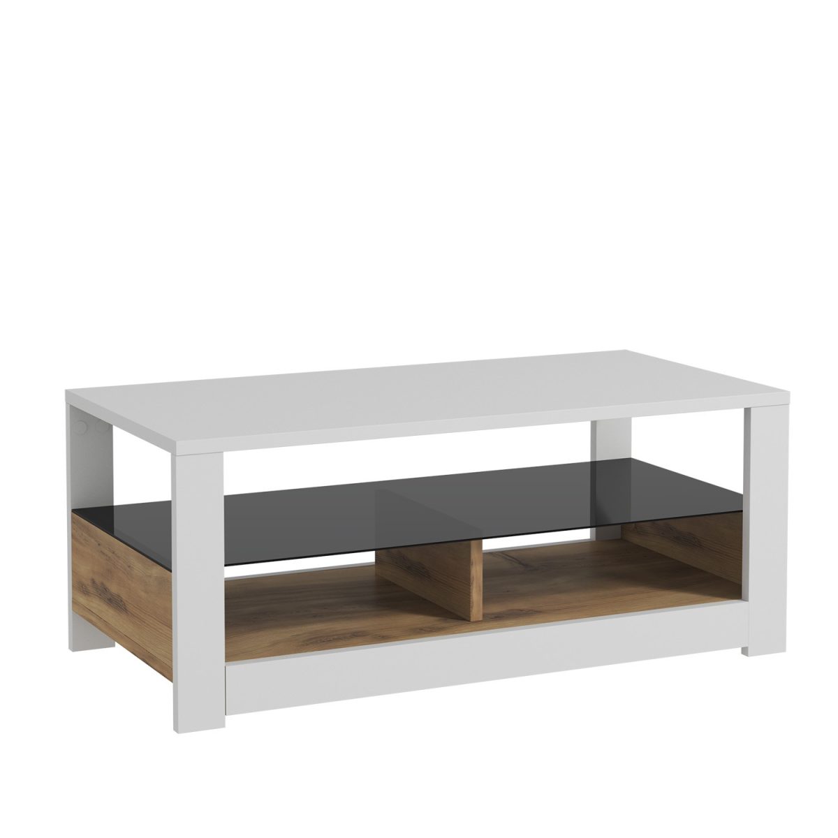 Aydos - White, Oak – Маса за кафе - Image 4