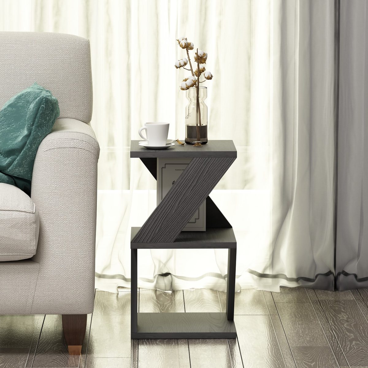 Albeni - Wood Black – Софа маси - Image 4