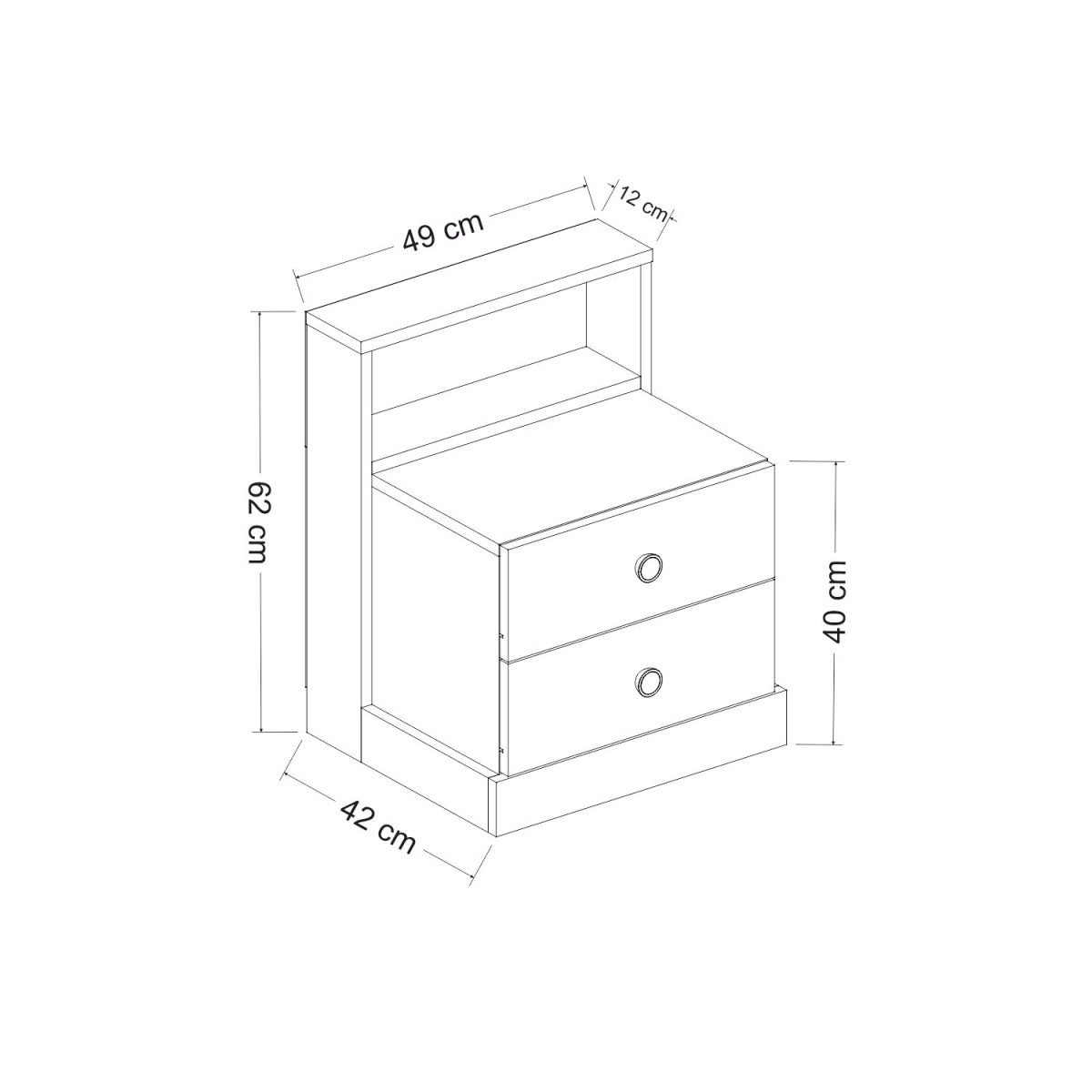 Life - White, Anthracite – Ноќна масичка - Image 9