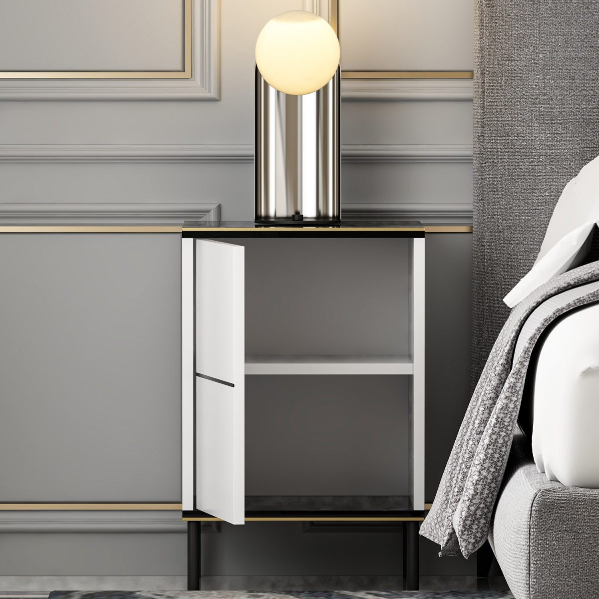 Imaj - White, Marble – Ноќна масичка - Image 6