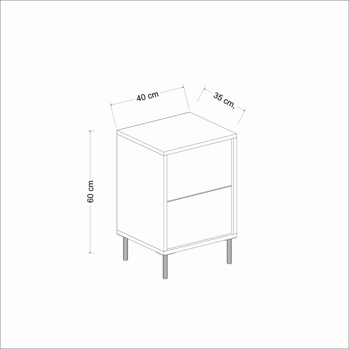 Imaj - White, Gold – Ноќна масичка - Image 6